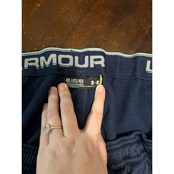 Men's Under Armour Blue Warm Up Pants Size 4XL [EXCELLENT] - Picture 4 of 4